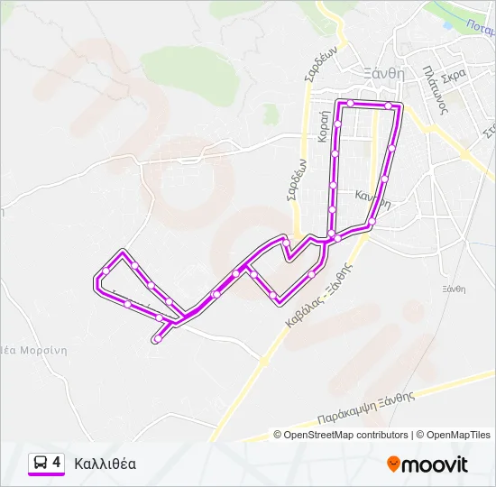 4 Bus Line Map