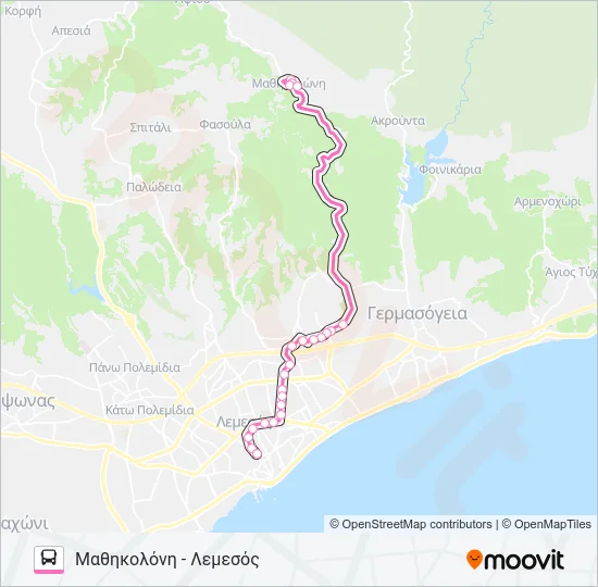 51 Bus Line Map