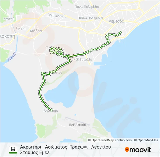 19Α  Line Map