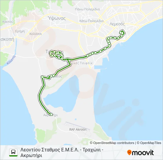 19Α  Line Map