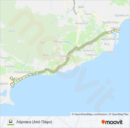 Χάρτης Γραμμής ICB λεωφορείο