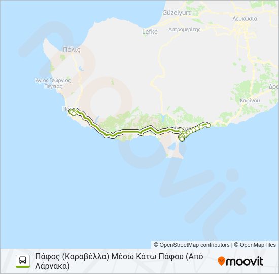 Χάρτης Γραμμής ICB λεωφορείο