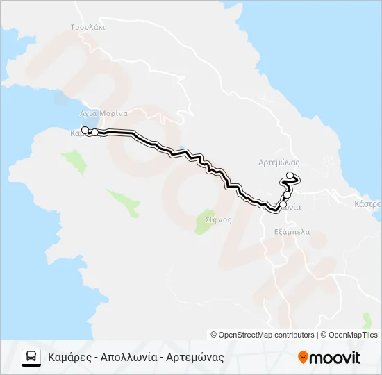 1 Bus Line Map