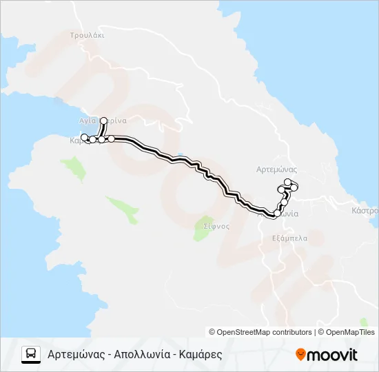 1 Bus Line Map