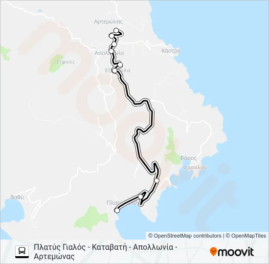 2 Bus Line Map
