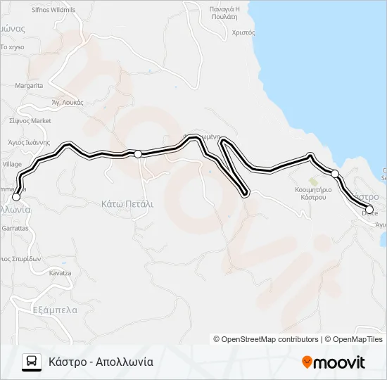 3 Bus Line Map