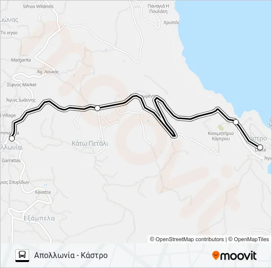 3 Bus Line Map