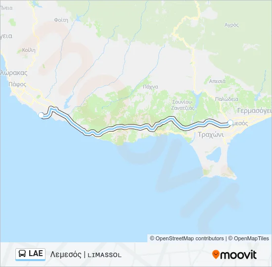 LAE Bus Line Map
