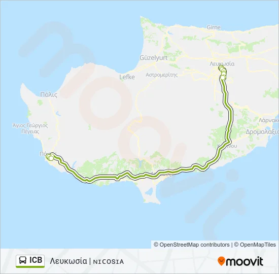 ICB Bus Line Map