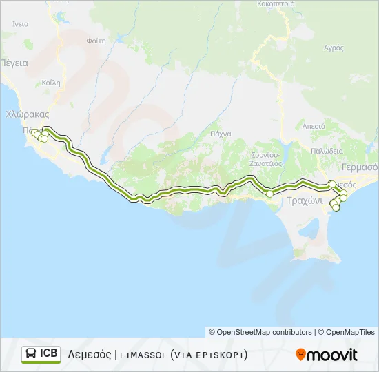 ICB Bus Line Map