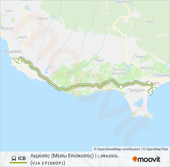 ICB Bus Line Map