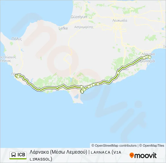 ICB Bus Line Map