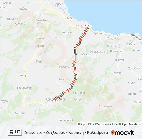 HT Train Line Map
