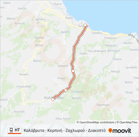 HT Train Line Map