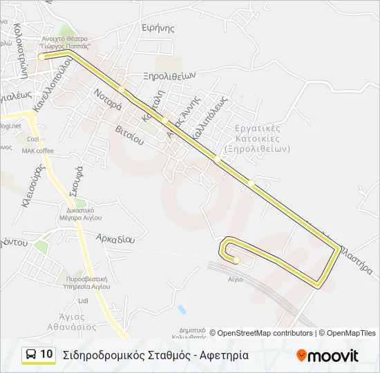10 Bus Line Map