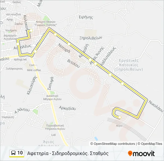 10 Bus Line Map