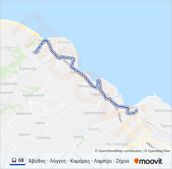 08 Bus Line Map