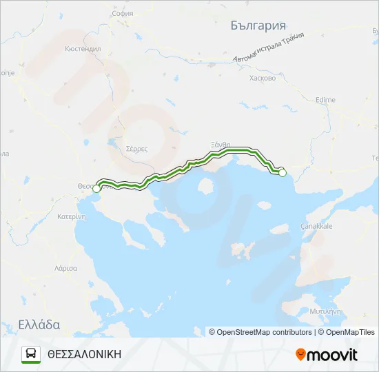 Χάρτης Γραμμής ΘΕΣΣΑΛΟΝΙΚΗ λεωφορείο