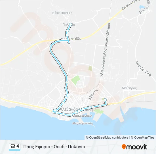 4 Bus Line Map