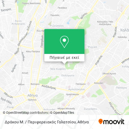 Δράκου Μ. / Περιφερειακός Γαλατσίου χάρτης