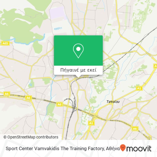 Sport Center Vamvakidis The Training Factory χάρτης