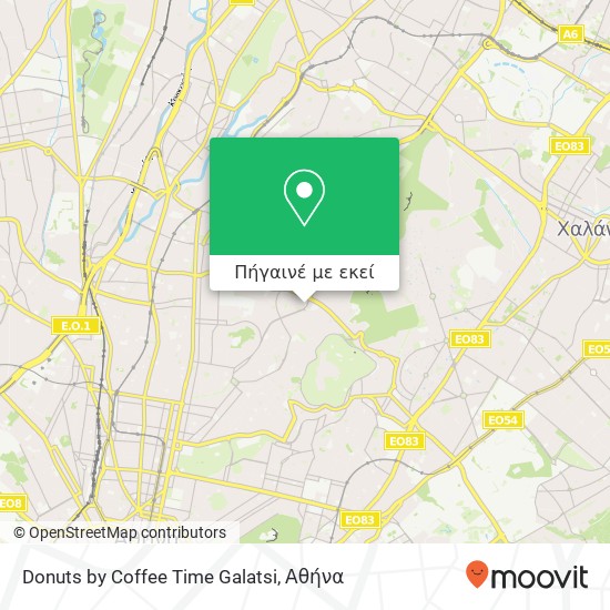 Donuts by Coffee Time Galatsi χάρτης