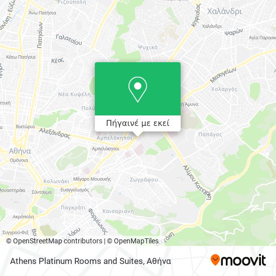 Athens Platinum Rooms and Suites χάρτης