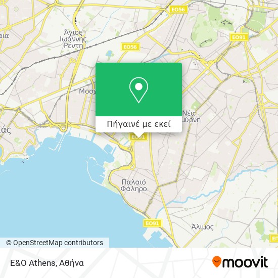 E&O Athens χάρτης