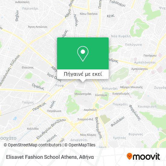 Elisavet Fashion School Athens χάρτης