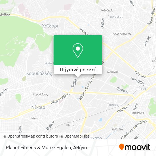 Planet Fitness & More - Egaleo χάρτης