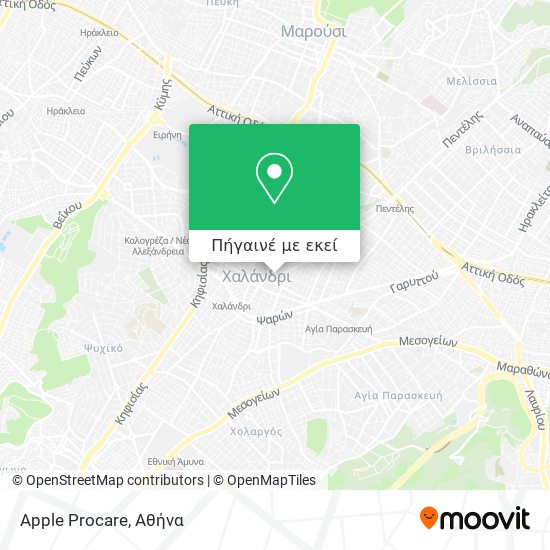 Apple Procare χάρτης