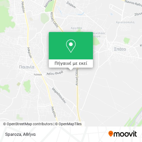 Sparoza χάρτης