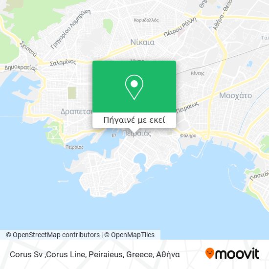 Corus Sv ,Corus Line, Peiraieus, Greece χάρτης