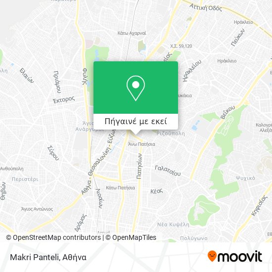 Makri Panteli χάρτης