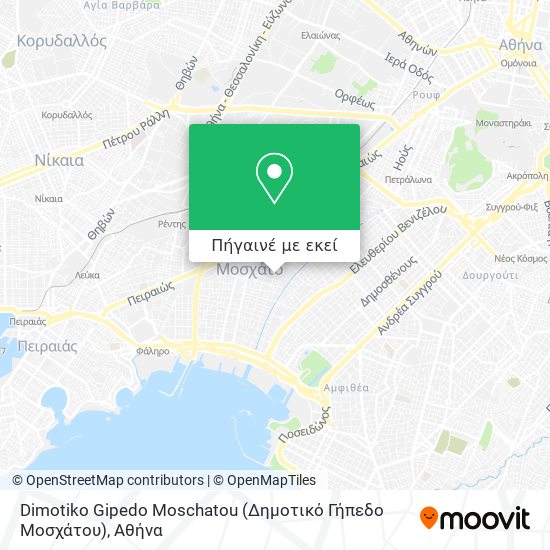 Dimotiko Gipedo Moschatou (Δημοτικό Γήπεδο Μοσχάτου) χάρτης