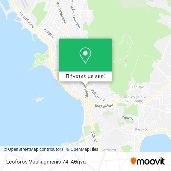 Leoforos Vouliagmenis 74 χάρτης