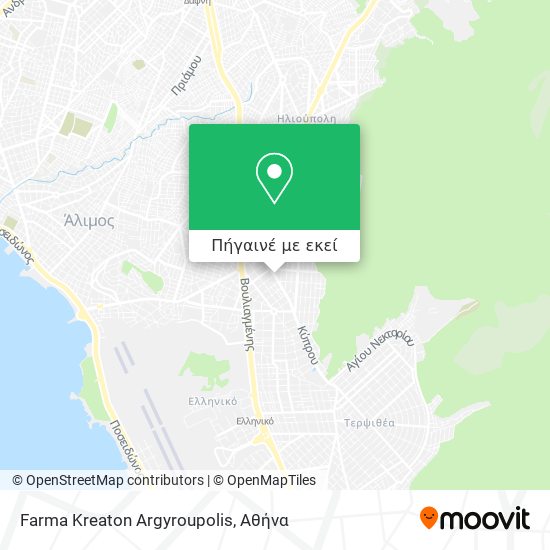 Farma Kreaton Argyroupolis χάρτης