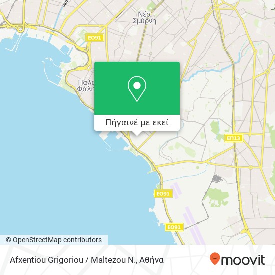 Afxentiou Grigoriou / Maltezou N. χάρτης