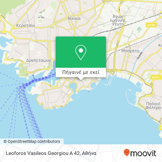 Leoforos Vasileos Georgiou A 42 χάρτης