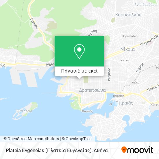 Plateia Evgeneias (Πλατεία Ευγενείας) χάρτης