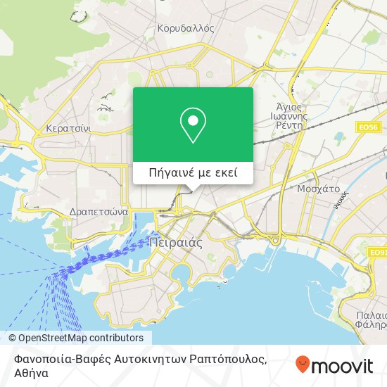 Φανοποιία-Βαφές Αυτοκινητων Ραπτόπουλος χάρτης