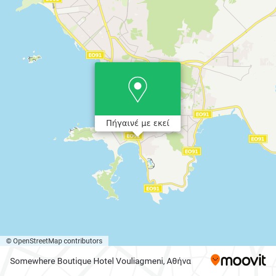 Somewhere Boutique Hotel Vouliagmeni χάρτης