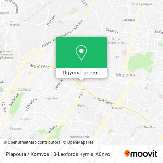 Plapouta / Komvos 10-Leoforos Kymis χάρτης