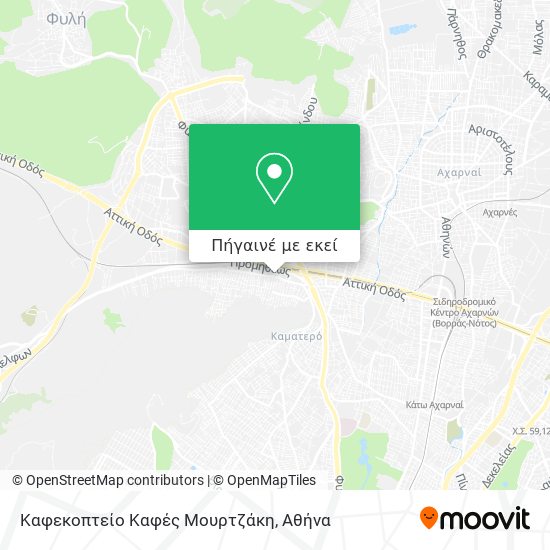 Καφεκοπτείο Καφές Μουρτζάκη χάρτης