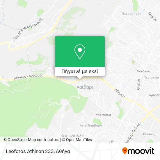 Leoforos Athinon 233 χάρτης