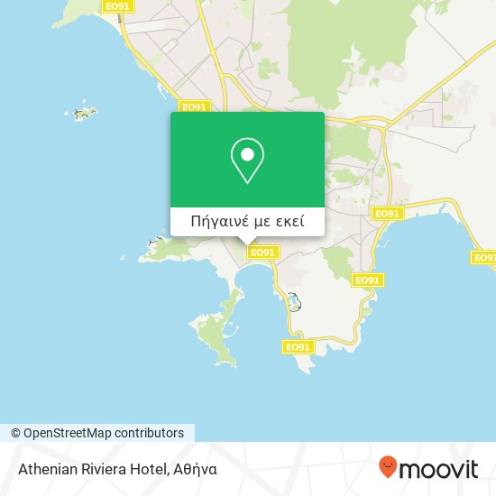 Athenian Riviera Hotel χάρτης