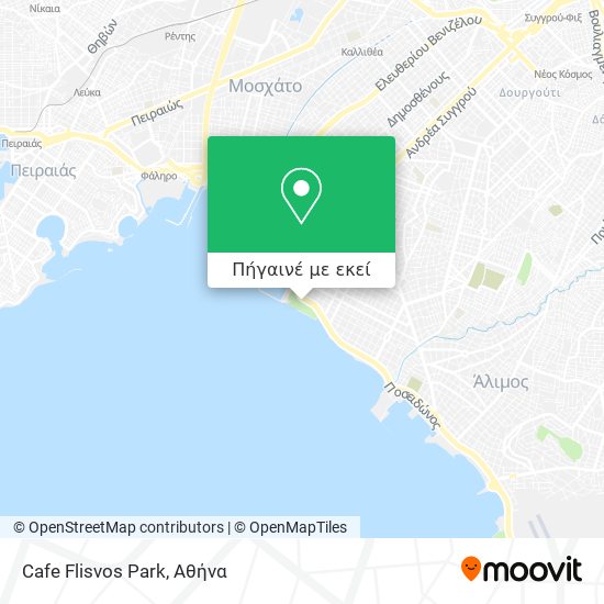 Cafe Flisvos Park χάρτης