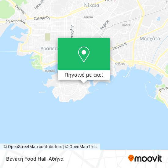 Βενέτη Food Hall χάρτης