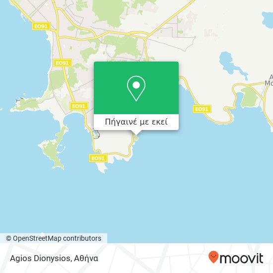 Agios Dionysios χάρτης