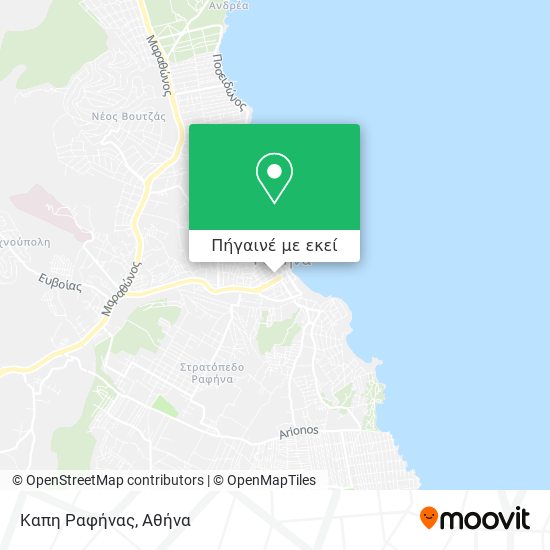 Καπη Ραφήνας χάρτης